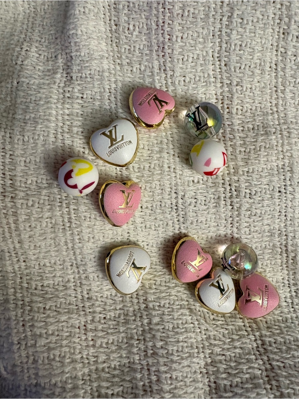 Set of 11 crafting bracelet necklace purse, charm beads